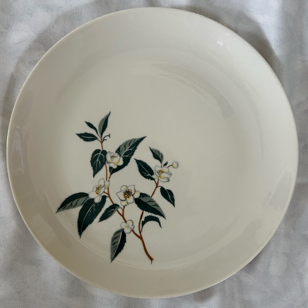 Flintridge China Of California Vintage Ceylon Tea Flower 12 3/4” Platter. EUC